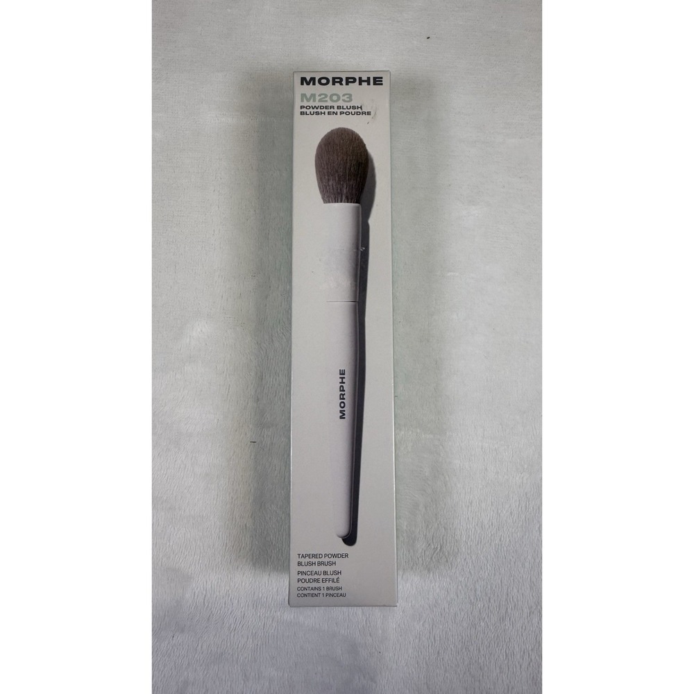 Morphe M203 Powder Blush Brush Tapered Makeup Brush Vegan New Sealed